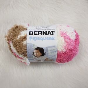 YARN Bernat Pipsqueak In Neopolitan, Size 5 Bulky, Pink, White, Brown